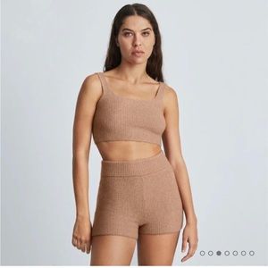 Everlane cozy Tank & short 2 piece set BRAND NEW